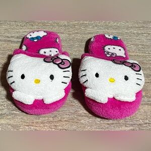 Hello Kitty Pink Plush Slippers
